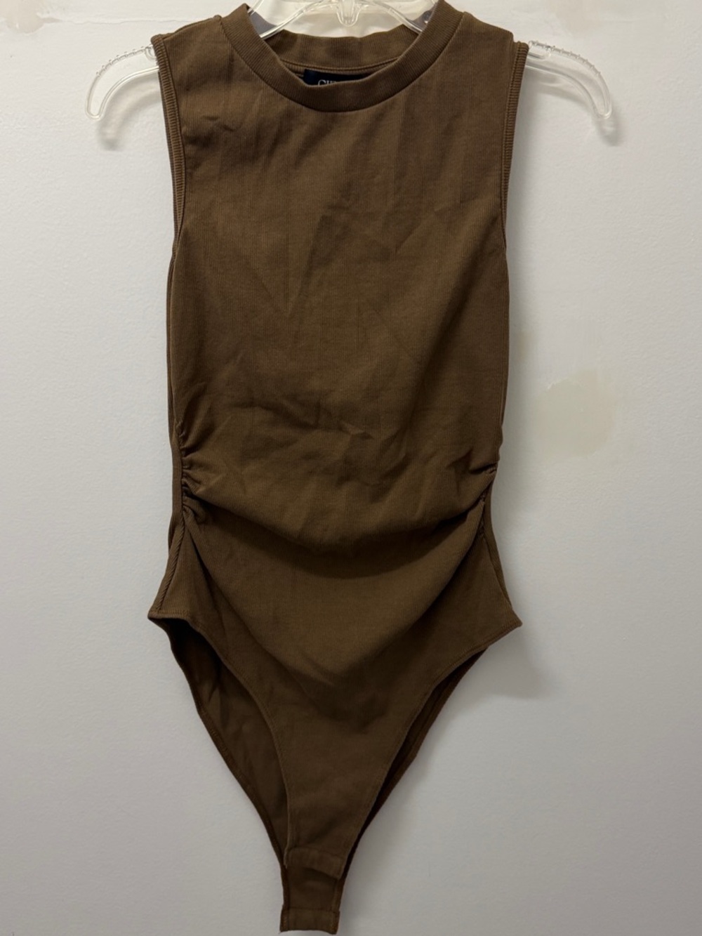 Cider Brown Sleeveless Kids One-Piece Bodysuit